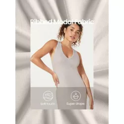 Vestido maxi de canalé de modal diosa ropa deportiva