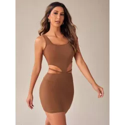 Neu Vestido deportivo con abertura con cordón trasero cintura