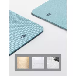 1 pieza Estera de yoga 6mm plegable con fácil a llevar TPE , anti deslizante , multipropósito para descansar , ejercicio , campi