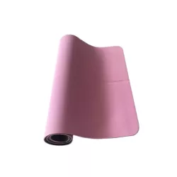 1 pieza Estera de yoga TPE en rosado & negro color , adecuado para pilates ejercicio & de aptitud física estudio