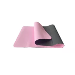 1 pieza Estera de yoga TPE en rosado & negro color , adecuado para pilates ejercicio & de aptitud física estudio