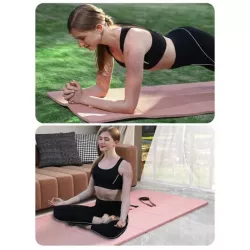 1 pieza Estera de yoga X cm anti deslizante doble faz