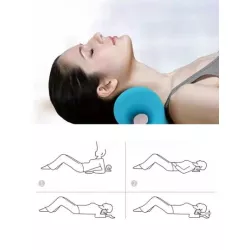 en forma C cuello presión cuello Masaje Almohada para columna cervical