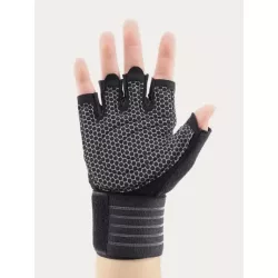 1 par Guantes negro de aptitud física