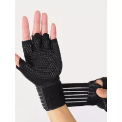 1 par Guantes negro de aptitud física