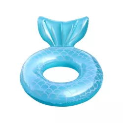 Anillo de natación con diseño de cola de sirena piscina