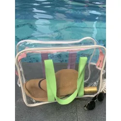 Bolsa de natación multicolor impermeable con de gran capacidad, adecuado para playa vacación