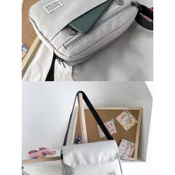 1 pieza casual gris Bolso bandolera Bolso de hombro , estilo simple , adecuado para senderismo con de viaje