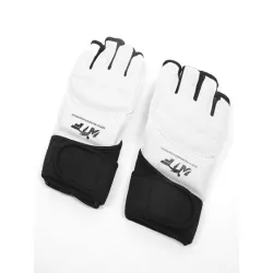 1 par Guantes de dos tonos con estampado de letra taekwondo