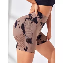Pantalones cortos deportivos Mujer Tie-Dye