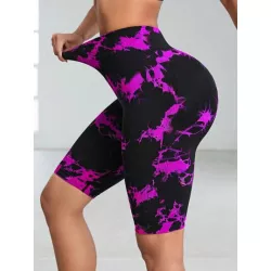 Pantalones cortos deportivos Mujer Tie-Dye Estampado Random