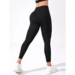 Leggings deportivos de malla de cintura ancha