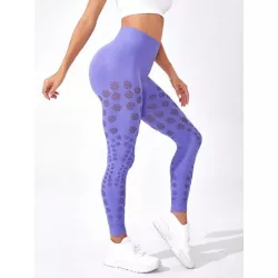 Leggings deportivos con abertura control de barriga