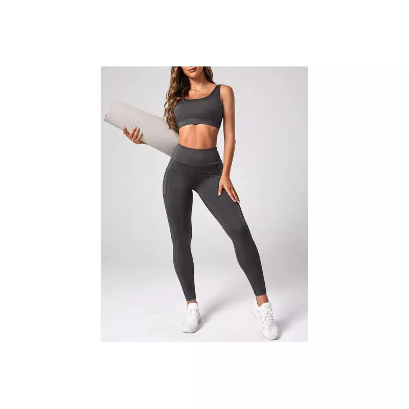 Conjunto deportivo bolsillo de celular de cintura ancha