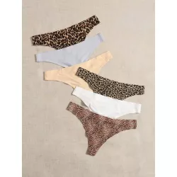 6 piezas calzoncillos deportivos tanga de leopardo