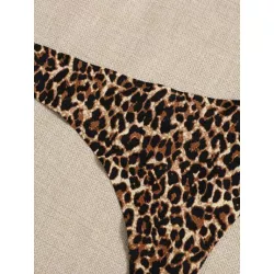 6 piezas calzoncillos deportivos tanga de leopardo