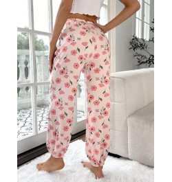 Pantalones de dormir con estampado floral