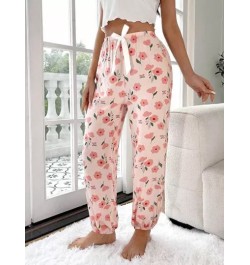 Pantalones de dormir con estampado floral