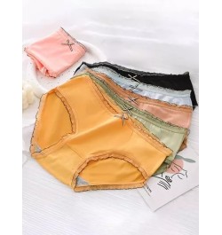 6 piezas Braguitas dulce cintura media triángulo