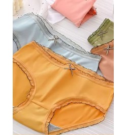 6 piezas Braguitas dulce cintura media triángulo