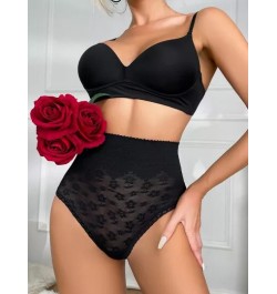 Bragas con encaje floral