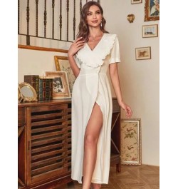 Vestido de dormir ribete con fruncido bajo cruzado