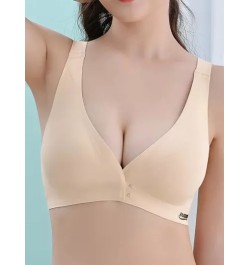 delantero cierre cobertura completa Sujetador , cómodo inconsútil elástico Sujetador push-up , de mujeres Ropa interior con Ínti