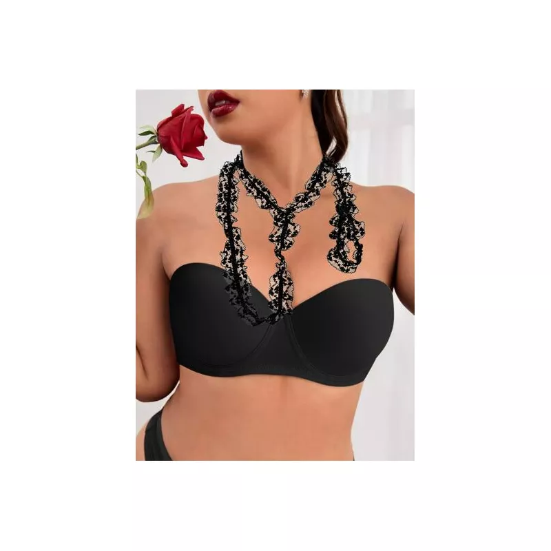 Decoración para mujeres encaje sexy cuello