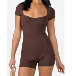 Mono deportivo unicolor escote corazón