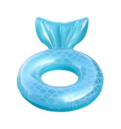 Anillo de natación con diseño de cola de sirena piscina