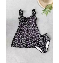 Tankini Bañador dos piezas Set con falda estilo , control de barriga con de talle alto Bottom