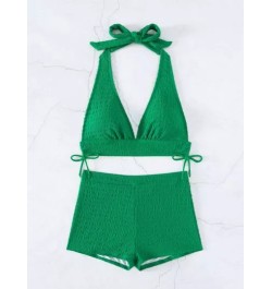 Bañador bikini halter con cordón lateral