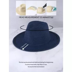 Sombrero de paja para mujer