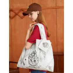 HARRY POTTER X  1 pieza Bolsa de compra con estampado de dibujos animados plegable