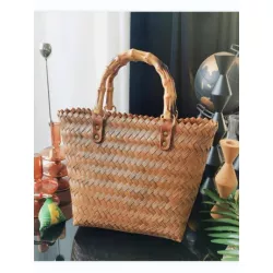 1 pieza Bolso tote de gran capacidad diseño tejido