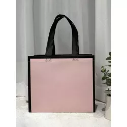 Bolso tote de hombro unido en contraste