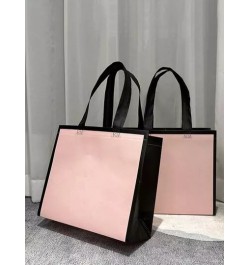 Bolso tote de hombro unido en contraste