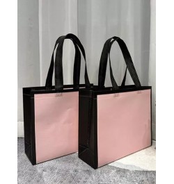 Bolso tote de hombro unido en contraste