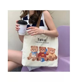 Bolsa de compras con estampado de oso de dibujos animados