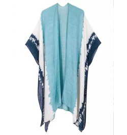 Kimono de tie dye de manga murciélago