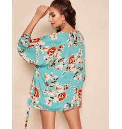 Kimono con estampado floral