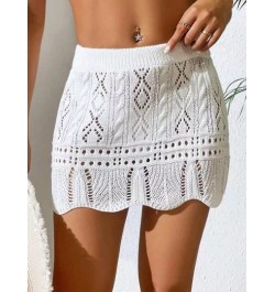 Falda de pareos con abertura ribete en abanico