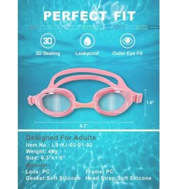 Gafas de natación de silicona para adultos , , protección completa