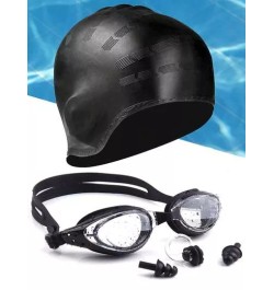 5 piezas anti niebla Gorro de natación & Gafas de natación & Clip de nariz & Tapón de oreja Set