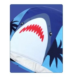 Gorro de natación tiburón de dibujos animados patrón