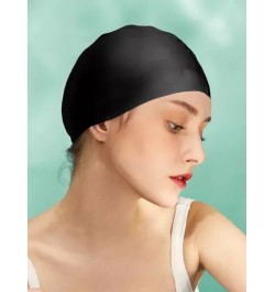 Gorro de natación negro de silicona