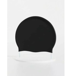 Gorro de natación negro de silicona