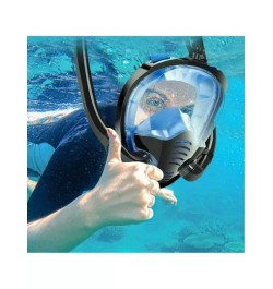 1 pieza pleno cara escudo con anti niebla 180 grados panorámico alta definición vista snorkel antifugas