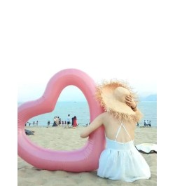 Anillo de natación 120Cm inflable en forma de corazón para agua entretenimiento , piscina & fiesta playa , material de PVC