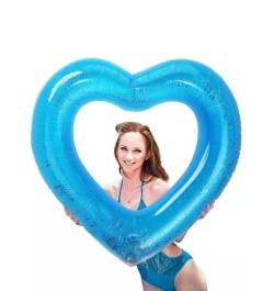 Anillo de natación 120Cm inflable en forma de corazón para agua entretenimiento , piscina & fiesta playa , material de PVC